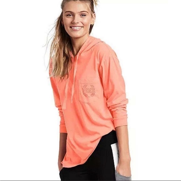 PINK Victoria's Secret Tops - Victoria's‎ Secret Pink Campus Pocket Hoodie Large